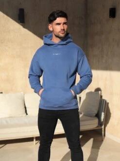 Evolved Lite Relaxed Hoodie - Blue -Blakely 8365Blue 04D