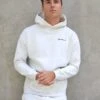 Series Relaxed Hoodie - Marl White