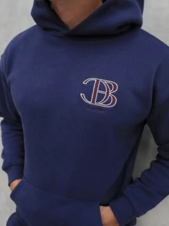 Initial Relaxed Hoodie - Dark Navy -Blakely 836CB2DARKNAVY06D