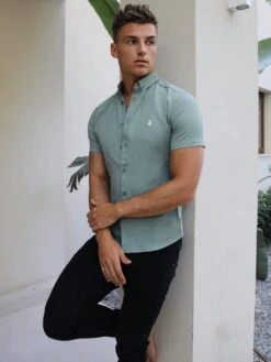 Pretoria Short Sleeve Shirt - Green -Blakely 850 7l.green3