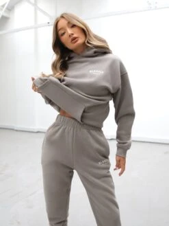 Heritage Oversized Hoodie - Neutral Grey -Blakely 867VWSafariGreen 01D