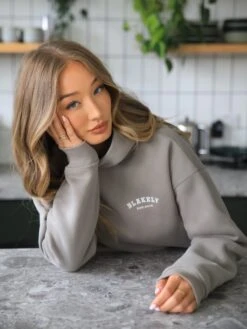 Heritage Oversized Hoodie - Neutral Grey -Blakely 867VWSafariGreen 05D