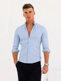 Dallas Long Sleeve Shirt - Blue