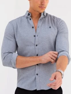 Dallas Long Sleeve Shirt - Grey -Blakely A250GREY01D