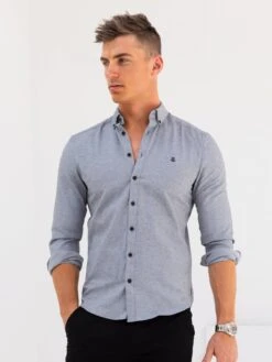 Dallas Long Sleeve Shirt - Grey -Blakely A250GREY02D
