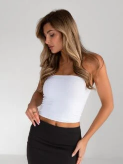 Alessia Bandeau Top - White -Blakely B118 4White 01D