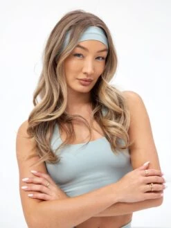 Studio Headband - Mineral Blue -Blakely B11GLightBlue 04D