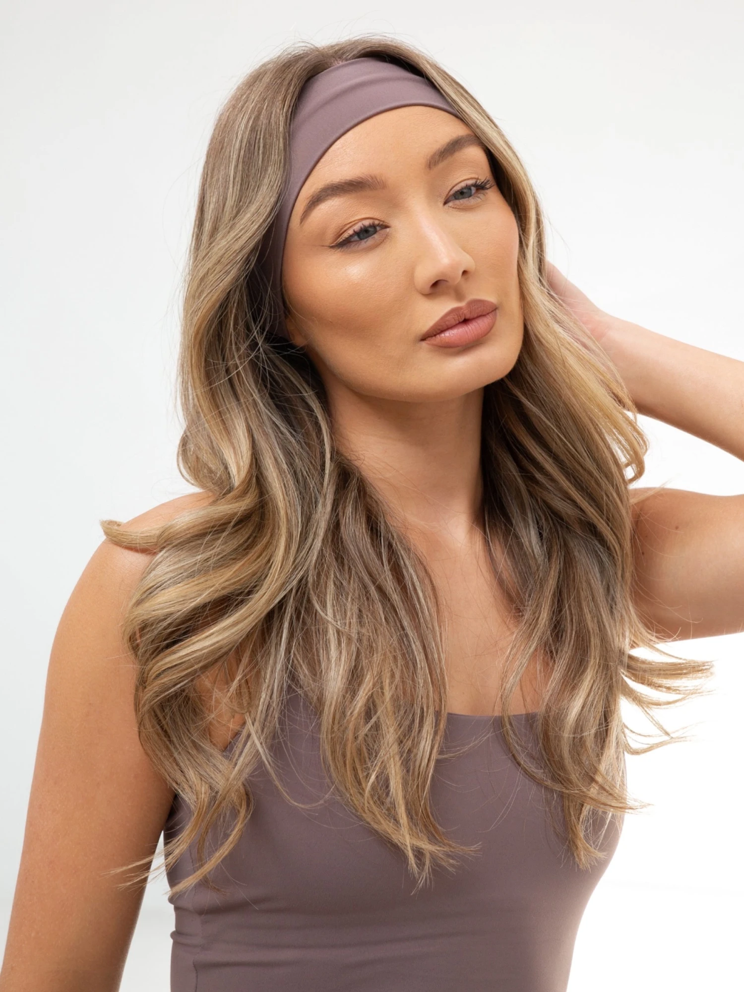 Studio Headband - Mauve Brown 3 Studio Headband - Mauve Brown