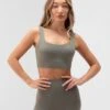 Apex Pro Sports Bra - Safari Green