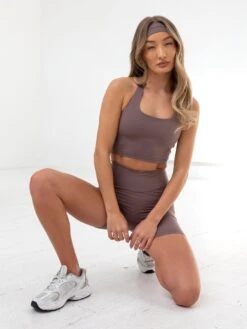 Studio Crossover Shorts - Mauve Brown -Blakely B601LightBrown 05D