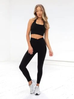 Studio Crossover Leggings - Black -Blakely B602Black 06D