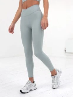 Studio Crossover Leggings - Mineral Blue -Blakely B602LightBlue 03D