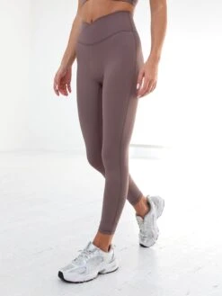 Studio Crossover Leggings - Mauve Brown -Blakely B602LightBrown 03D