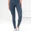 Studio Crossover Leggings - Slate Blue 2 Studio Crossover Leggings - Slate Blue -Blakely B602SlateBlue 03LEADD