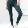 Studio Crossover Leggings - Teal Green 1 Studio Crossover Leggings - Teal Green -Blakely B602TealGreen 05LEADD