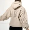 Borg Isabel Oversized Hoodie - Tan -Blakely BORGTAN 1