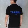 Relaxed Training T-Shirt - Black & Blue