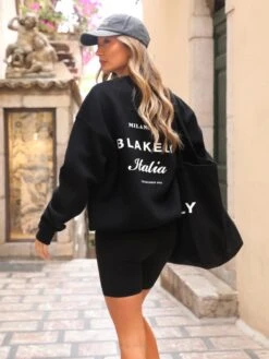 Italia Oversized Jumper - Black -Blakely Brand 11D 9c7fb2bc cea8 4c1e 975f 5bc633d9124d