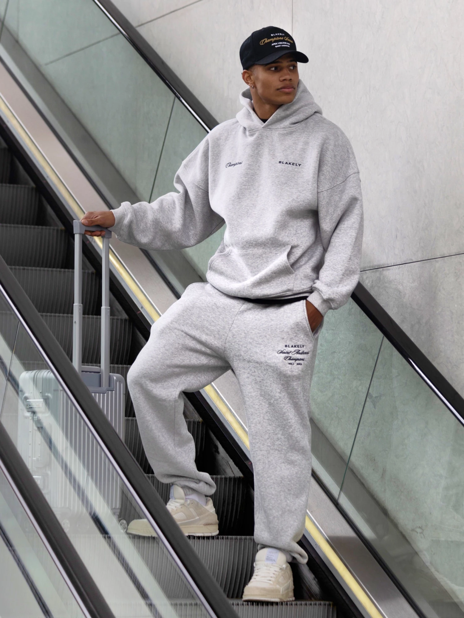 Legacy Relaxed Sweatpants - Marl Grey 6 Legacy Relaxed Sweatpants - Marl Grey - Image 4
