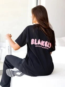 Cloud Print Oversized T-Shirt - Black -Blakely CLOUDBRANDD 10