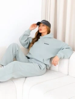 Cloud Print Oversized Hoodie - Mineral Blue -Blakely CLOUDBRANDD 5