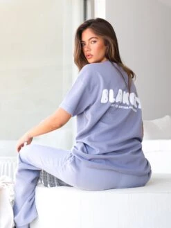 Cloud Print Oversized T-Shirt - Pale Lilac -Blakely CLOUDBRANDD 6