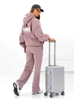 Cloud Print Oversized Hoodie - Dusty Pink -Blakely DUSTYPINK1 2