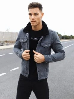 Daytona Denim Jacket - Grey -Blakely Daytona 4D