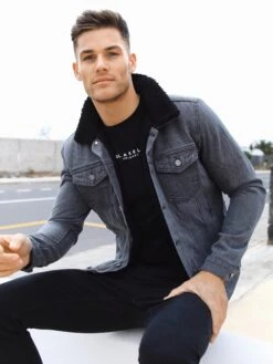 Daytona Denim Jacket - Grey -Blakely Daytona 7D