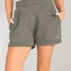 Isabel Jogger Shorts - Safari Green