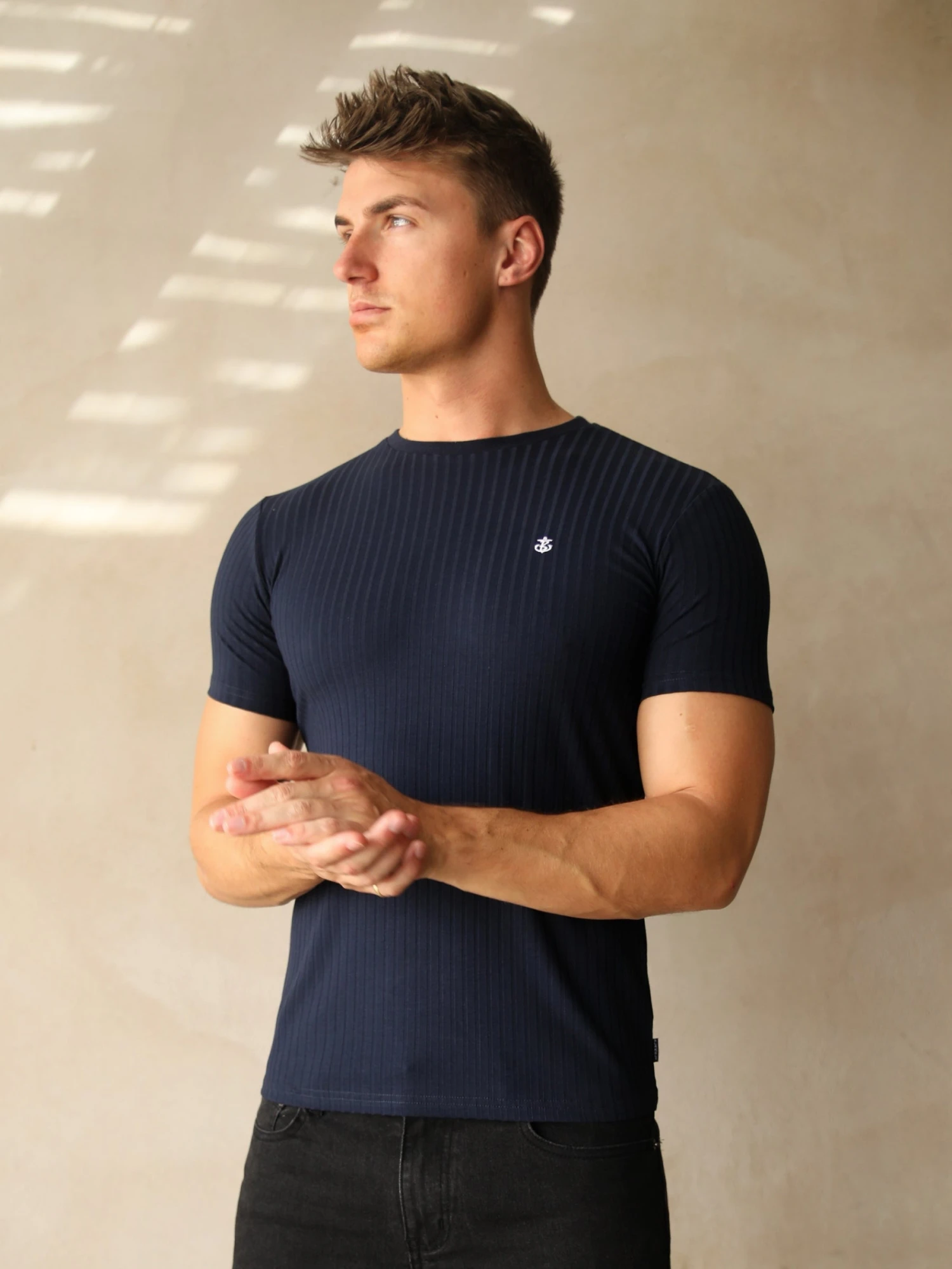 Salford Slim T-Shirt - Navy 3 Salford Slim T-Shirt - Navy