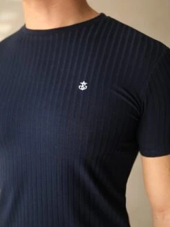Salford Slim T-Shirt - Navy 11 Salford Slim T-Shirt - Navy -Blakely Frame30