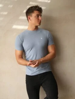 Salford Slim T-Shirt - Light Blue -Blakely Frame34