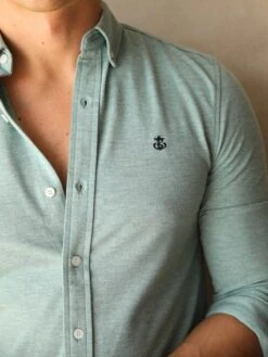 Arlo Soft Stretch Shirt - Green -Blakely Frame56