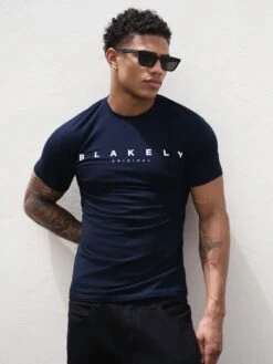 Stockbridge T-Shirt - Navy -Blakely Frame95