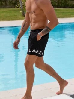 Capri Swim Shorts - Black -Blakely Frame97
