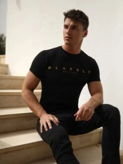 Goldcross T-Shirt - Black -Blakely Goldcross02