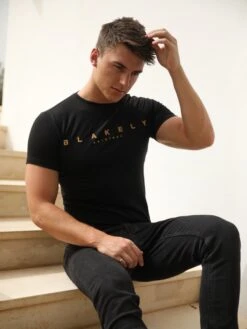 Goldcross T-Shirt - Black -Blakely Goldcross03