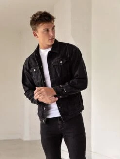 Greenwich Denim Jacket - Black -Blakely GreenwichBlack 03D