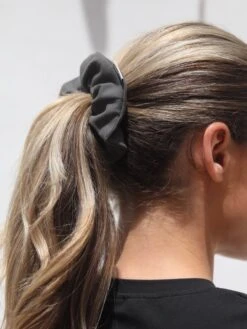 Blakely Scrunchie - Charcoal -Blakely H11Charcoal 02D