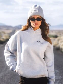 Label Knit Beanie - Marl Grey -Blakely H132GREYD 3