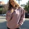 Heritage Oversized Hoodie - Dusty Pink