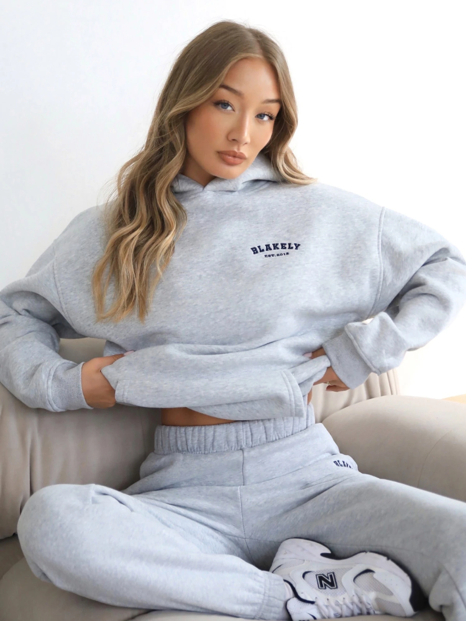 Heritage Oversized Hoodie - Marl Grey 3 Heritage Oversized Hoodie - Marl Grey