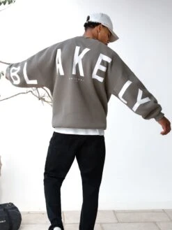 Idris Oversized Jumper - Safari Green -Blakely IDRISJUMPERSAFARID