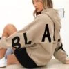 Isabel Oversized Hoodie - Tan -Blakely ISABELTAN