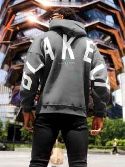 Idris Oversized Hoodie - Safari Green -Blakely IdrisSafariGreen2