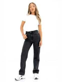 Blakely Straight Cut Jeans - Washed Black -Blakely J8001BLACK02D