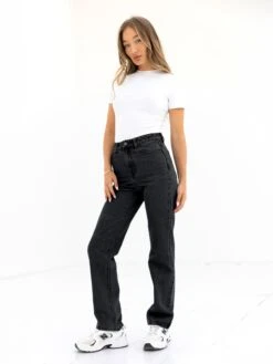 Blakely Straight Cut Jeans - Washed Black -Blakely J8001BLACK06D