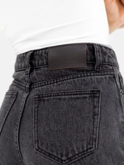 Blakely High Rise Denim Shorts - Washed Black -Blakely J8003BLACK05D