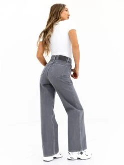 Blakely Wide Leg Jeans - Grey -Blakely J8007GREY02D 85f4cb59 b6a1 46f8 8bf3 4ca1853963f3